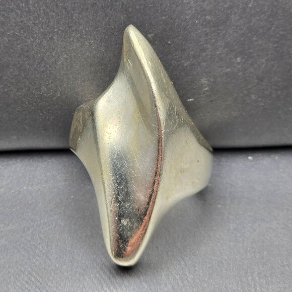 Taxco Jewelry - Sterling Silver Sculptural Ring | Modernist Mexico | Size 7 Statement VTG 15.8g